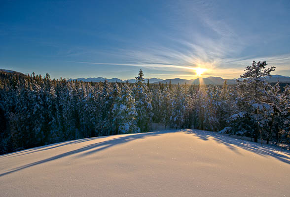 After the Snows HDR image of a snowy scene
