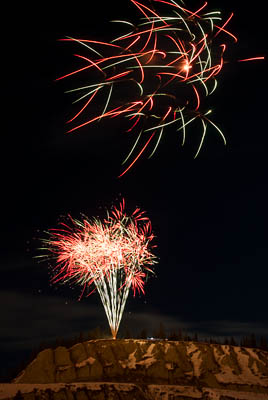 Fireworks at Rendezvous