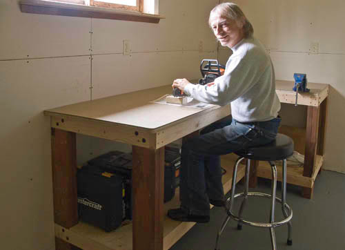 John at Work Bench