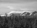 Mountains across the Valley, edit b&w